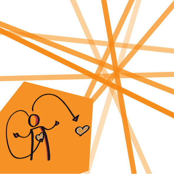 Bild: Logo und Symbolbild für gewaltfreie Kommunikation